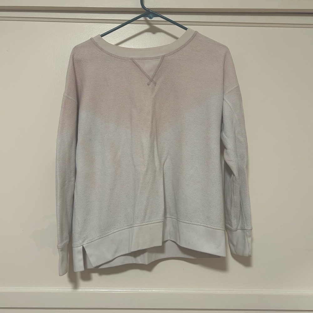 American Eagle Faded Pink/White Sweatshirt